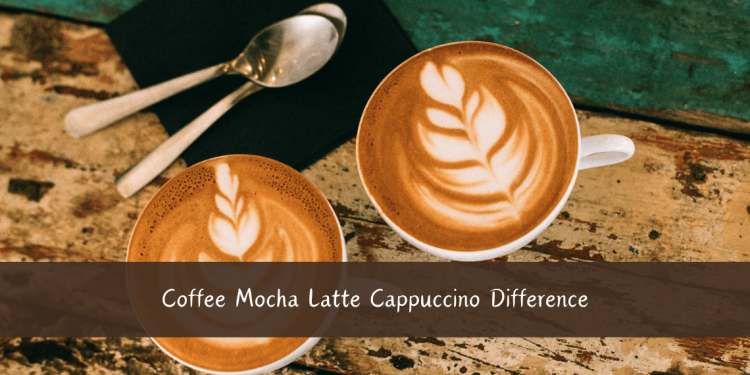 Coffee Mocha Latte Cappuccino Difference
